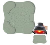 3T6B Apto para Ninja Crispi Air Fryer accesorios de silicona antideslizantes, resistentes al calor, alfombrillas de silicona de grado alimenticio, protección para encimera, accesorios de airfryer