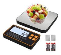 3T6B Báscula de cocina con pantalla LCD inalámbrica extraíble, 33 lb/15 kg, báscula digital de cocina de 7 unidades, 0,1 g, escala digital de café de alta precisión para cocinar, hornear