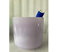 3th Octave 8 pulgadas rojo oscuro cristal Singing Bowl 1 pieza en Musical Note D#, 440HZ