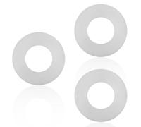 3uds Nillo Sellado Válvula Descarga Inodoro Compatible con Geberit, Arandela Sellado Base Válvulas Descarga Goma Número Pieza Repuesto Sello Válvula Descarga Inodoro para 816.418.00.1(Blanco)