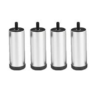 3UOOWWFA 4 patas de metal para muebles, patas de mesa de aleación de aluminio, patas de muebles de tornillo M8 de aluminio negro para silla, mesa, cama, armario de TV, armario, cama, armario, negro/8