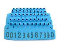 3UOOWWFA Etiquetas para cerdos, cerdas, cabras, ovejas, ganado, números 001-1000 1-100 verde (azul 601)