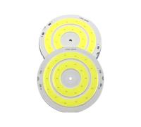 3V 4V Round COB LED Bulb 3.7V Lamp for DIY Work Lights House Decor Lighting 50mm Diameter Circular Chip Cold White(Blue light)