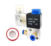 3V1-06 3V1-M5 Pneumatic Control Solenoid Valve 3 Port 2 Position Two-Position Three-way Cylinder Reversing Air Valves(3V1-06 PC8-01,DC12V)