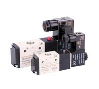 3V110-06 3V210-08 3V310 4M210-08/4M310-10 3 puertos 2 posiciones 1/10.2 cm 1/20.3 cm BSP válvula de aire neumática solenoide única DC24V AC220V (3V210-08, AC222) 0 V