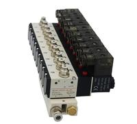 3V210-08 Manifold Station Solenoid Valve 3 Port 2 Position Multi-way Combination DC12V 24V AC220V With Fitting Solenoid Valves(AC110V 10mm)