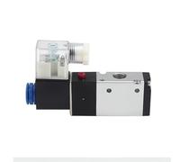 3V210-08 - Válvula solenoide neumática de 3 vías, 2 posiciones, 1/4 pulgadas, sin NC, control direccional de aire DC12V DC24V AC110V AC220V (3V210-08-NO y 12mm, AC110V)