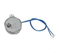 3W 49TYJ Motor síncrono imán permanente Bobinado de cobre para ventiladores Midea Operación silenciosa Pieza de repuesto Torre de pie Pedestal Piso oscilante Plata