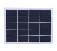 3W 5V Solar Panel Charger | High Efficiency Polycrystalline Silicon for Outdoor Lights/Garden Electricity Supply/DIY Projects | Portable DC Charger with 5521 Interface