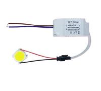 3W 5W 7W 10W 12W 15W COB LED +driver Power Supply Built-in Constant Current Lighting 85-265V Output 300mA Transformer(Warm White,7W)
