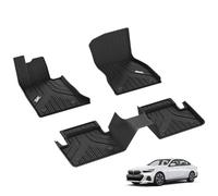 3W Alfombrillas de Coche Compatible con BMW Serie 5 G60 2024, TPE Alfombrillas para Todo Tipo de Clima para BMW 5 Serie la 1ª y 2ª Fila Juego Completo Pies, Accesorios, Negro
