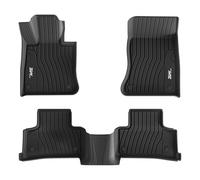 3W Alfombrillas de Coche para Benz GLC X254 2023-2025 2026, Thorex™ Alfombrillas para Todo Tipo de Clima para Benz GLC la 1ª y 2ª Fila Juego Completo, Admite Perros, Accesorios, Negro