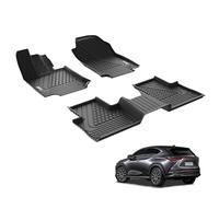 3W Alfombrillas de Coche para Lexus NX 2022-2024 2025, TPE Alfombrillas para Todo Tipo de Clima para Lexus NX la 1ª y 2ª Fila Juego Completo, Admite Perros, Accesorios, Negro (No para Hybrid o Prime)