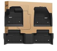3W Alfombrillas de Coche para Range Rover Evoque L551 2020-2024 2025, TPE Alfombrillas para Todo Tipo de Clima para Range Rover Evoque la 1ª y 2ª Fila Juego Completo, Admite Perros, Accesorios, Negro