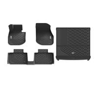3W Alfombrillas de Coche y Maletero Compatible con BMW IX i20 2022-2023 2024, TPE Alfombrillas para Todo Tipo de Clima para BMW IX la 1ª y 2ª Fila Juego Completo Pies, Accesorios, Negro