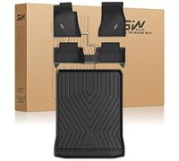 3W Alfombrillas de Coche y Maletero Compatible con BMW Serie 5 G30 2017-2023, TPE Alfombrillas para Todo Tipo de Clima para Serie 5 530i 540 la 1ª y 2ª Fila Juego Completo, Accesorios, Negro