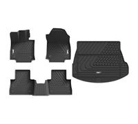 3W Alfombrillas de Coche y Maletero Compatible con Lexus NX 2022-2024, TPE Alfombrillas para Todo Tipo de Clima para Lexus NX la 1ª y 2ª Fila Juego Completo, Accesorios (No para Híbrido o Prime)