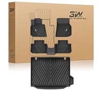 3W Alfombrillas de Coche y Maletero para BMW X3 G01 2019-2024/iX3 2021-2024, TPE Alfombrillas para Todo Tipo de Clima para BMW X3/iX3 la 1ª y 2ª Fila Juego Completo, Accesorios
