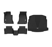 3W Alfombrillas de Coche y Maletero para Mercedes Benz E Clase W213 2016-2022, TPE Alfombrillas para Todo Tipo de Clima para Benz E Clase la 1ª y 2ª Fila Juego Completo, Admite Perros, Accesorios