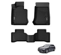 3W Alfombrillas para Mercedes Benz GLC X253 2016 - 2022, TPE para todo tipo de climas, alfombrillas de goma para Benz GLC 1ª y 2ª filas, juego completo de alfombrillas de coche, accesorios negras,