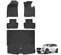 3W Alfombrillas y Forro para Maletero para Volvo XC60 2019-2026, Apto para Todo Tipo de Clima, Apto para Perros, Impermeable, Antideslizante, fácil de Limpiar, Resistente, Accesorios Volvo