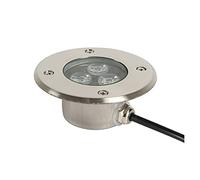 3W Foco Empotrable Suelo Exterior IP68 A Prueba de Agua Ultradelgado Lamparas Suelo Jardin 304 Cuerpo de Lámpara de Acero Inoxidable Ideal para Exteriores, Jardines, Terrazas(Cold White,85-265V)