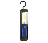 3W LED Lámpara de Inspección Recargable Linterna de Trabajo, 2200mAh Portátil Lampara de Inspeccion COB LED Luz con Magnético Soporte y Gancho Colgante para Automóviles Taller Emergencia Camping