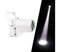 3w Led Pinspot Luz Blanca para Bola de Espejos Discoteca, Proyector Spotlight con Motor para Escenario y Casa