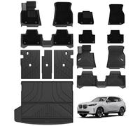 3W para BMW X3 G45 2025-2026 Alfombrillas con pedales y alfombras de metal y alfombrilla de maletero y otros protectores de respaldo de fila de asientos, kit de alfombrillas Thorex duraderas del año