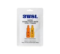 3W8L - Super Double Shot Mask Vita-C Toning - 1pieza