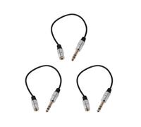 3X 1/4 Pulgada A 3.5mm Cable Adaptador Estéreo 6.35mm Trs Macho A 3.5mm Hembra Cuarto Pulgada Cable de Conector Aux Conversor de Jack de Auriculares