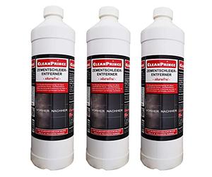 3x 1 Litro = 3 Litros CleanPrince libre de ácido Película de removedor de Cemento 1000 ml Cemento Quita Películas De Cemento libre de ácido Construcción Construcción De Mortero De Limpieza Limpiador