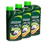 3x 1 Litro FANFARO Aceite de Motor Universal M-2T TC 2 Contacto 2-Takter