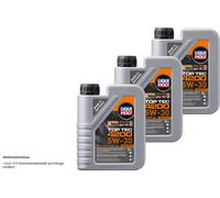 3x 1 Litro Liqui Moly 3706 Top Tec 4200 5W-30 Aceite motor Incl. Servicio-Set