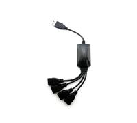 3X 1 Macho una 4 Hembra USB HUB Divisor Extender Cable USB 2.0 ExtensióN Cable de Datos Adaptador de Corriente Convertidor de Enchufe