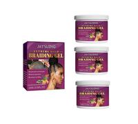 3x 100g Hair Braiding Gel Styling Waxes Cream Long Lasting Twist Strong Hold Pomade Anti-Frizz Beauty Care Dreadlocks Styling Wax