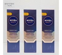 3x 100ml Nivea Men Protect & Cuidado Crema de Afeitar Y Mantiene Piel Seca