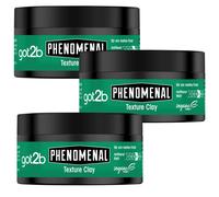 3x 100ml Schwarzkopf got2b Phenomenal Mann O Texture Clay Mate Aspecto Pomada