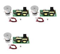 3X 100W 28Khz Limpiador Ultrasónico para Transductores de Limpieza Alto Rendimiento + Tablero de Conductor de Potencia 220Vac Ultrasónico Piezas de