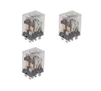 3X 12V Bobina 10A 240VAC 28VDC DPDT Rele Electromagnetico JQX-13F2Z