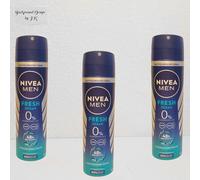 4x 150ml Nivea Men Fresh Océano 48h Desodorante Spray Sin Aluminio Desodorante