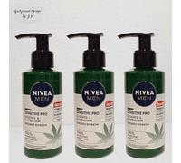 3x 150ml Nivea Men Sensitive Pro Facial Y Bálsamo Barba Tranquiliza Eficaz