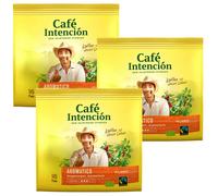 3x 16 Café Intención Bio Pads Aromático Fairtrade Pionero