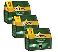 3x 18 Cafés Jacobs Crema Balance Café Pads Sabor Cremoso