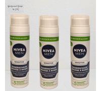 3x 200 ml Nivea Men Espuma De Afeitar Sensible Protege Piel Ultra Glide