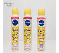 3x 200ml NIVEA Champú en Seco para Rubia & Brillante Cabello Extra Suave Fresco