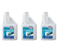 3x 250 mL LIQUI MOLY Aceite Motor 2T Marina HC-Synth NMMA TC-W3 JASO FB - 25086