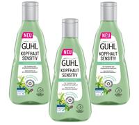 3x 250ml Guhl Cuero Cabelludo Sensitivo Champú Piel Seca Tila Agua Mentolada