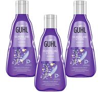 3x 250ml Guhl Plata Brillo & Cuidado Champú Purpursalbei Aceite Gris & Rubio