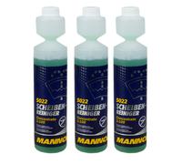 3x 250ml MANNOL 5022 Limpiador De Cristales 1:100 Concentrado De Limpieza